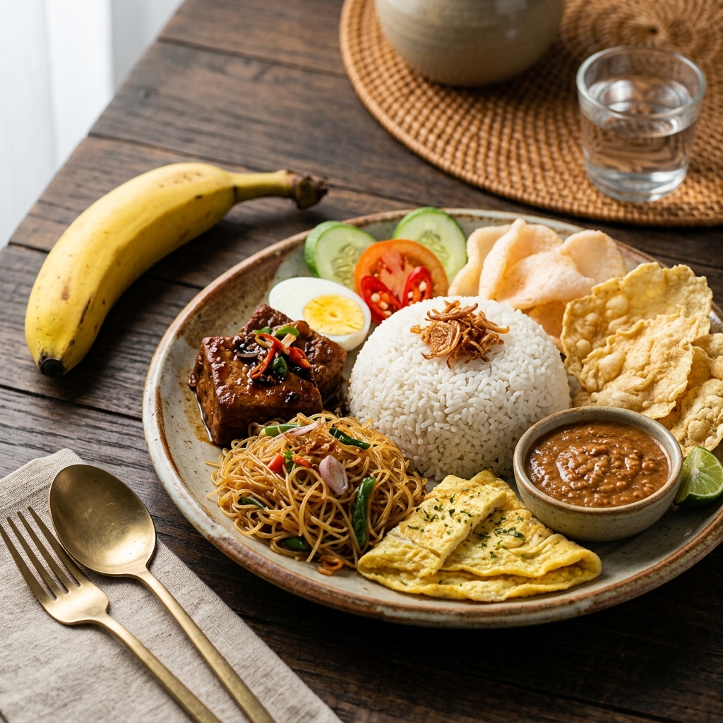 Nasi Uduk Komplit